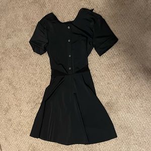 Black Weissman Waist Tight Dress Small Adult